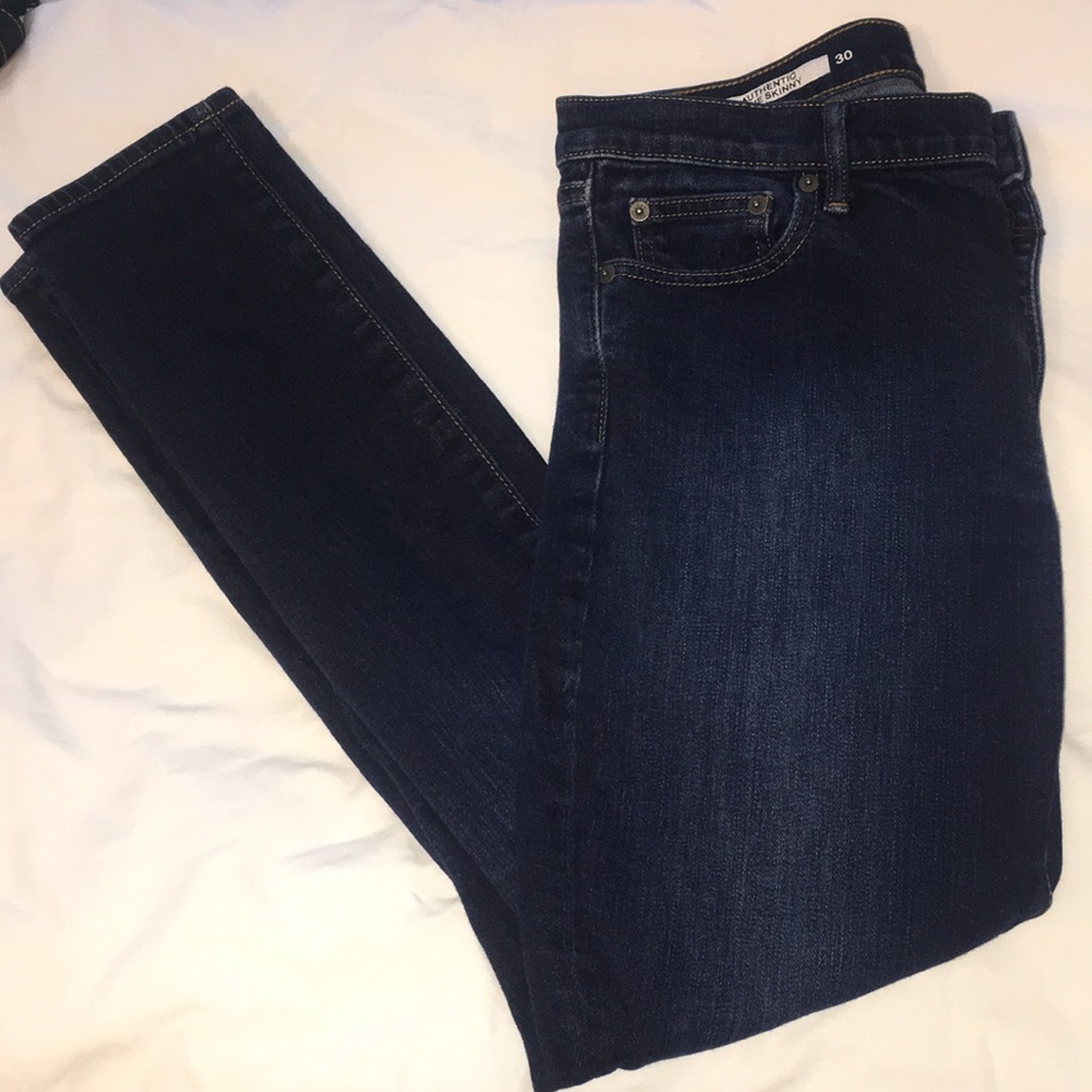 Gap authentic true skinny jeans, dark rinse